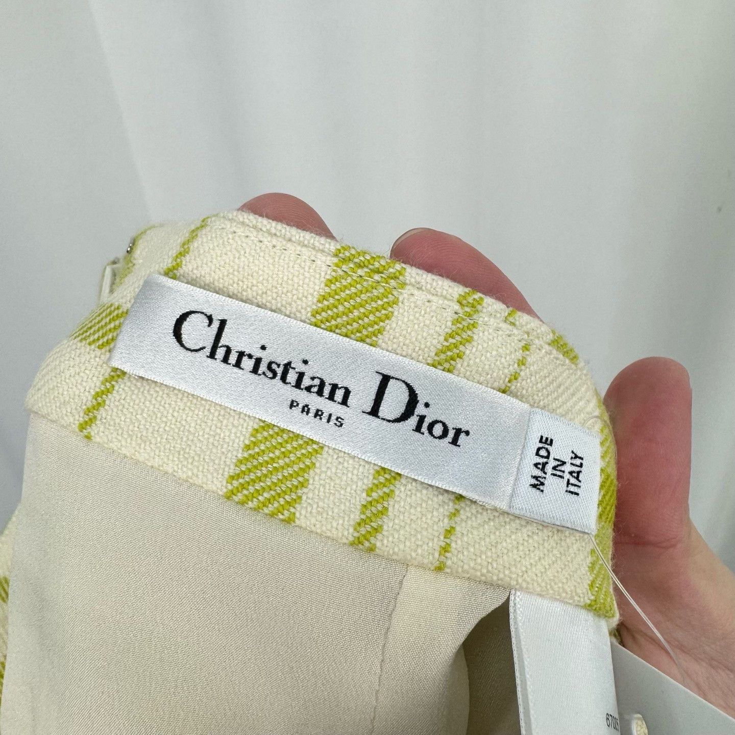 Dior Dior Green Check Wool Mini Skirt FR 38 Size 27" / US 4 / IT 40 - 6 Thumbnail