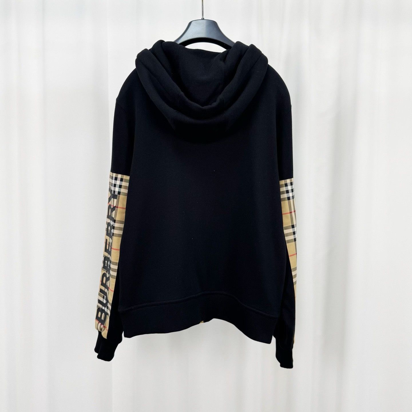 Burberry Burberry Check Sleeve Zip-Up Hoodie XS Size US XS / EU 42 / 0 - 3 Thumbnail