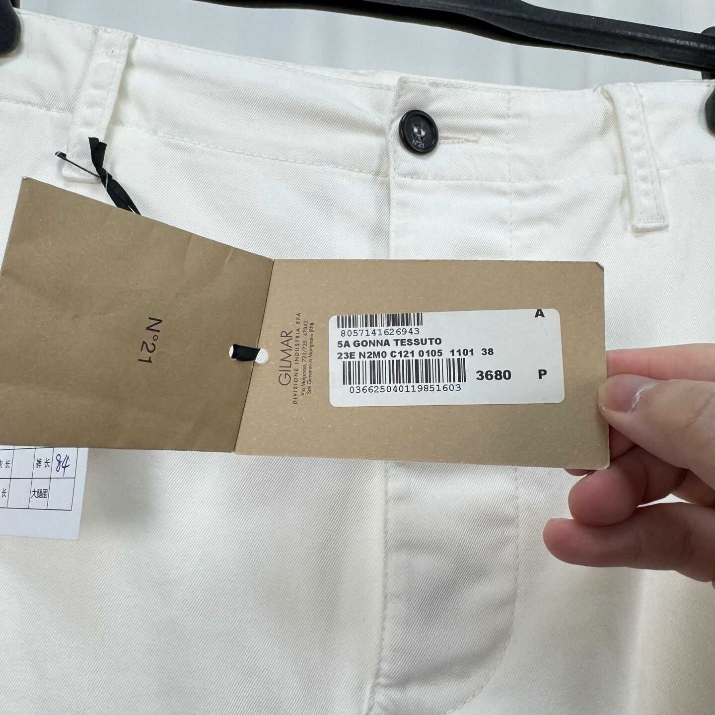 N21 N°21 White Cargo Skirt Size 38 Size 26" / US 2 / IT 38 - 6 Thumbnail