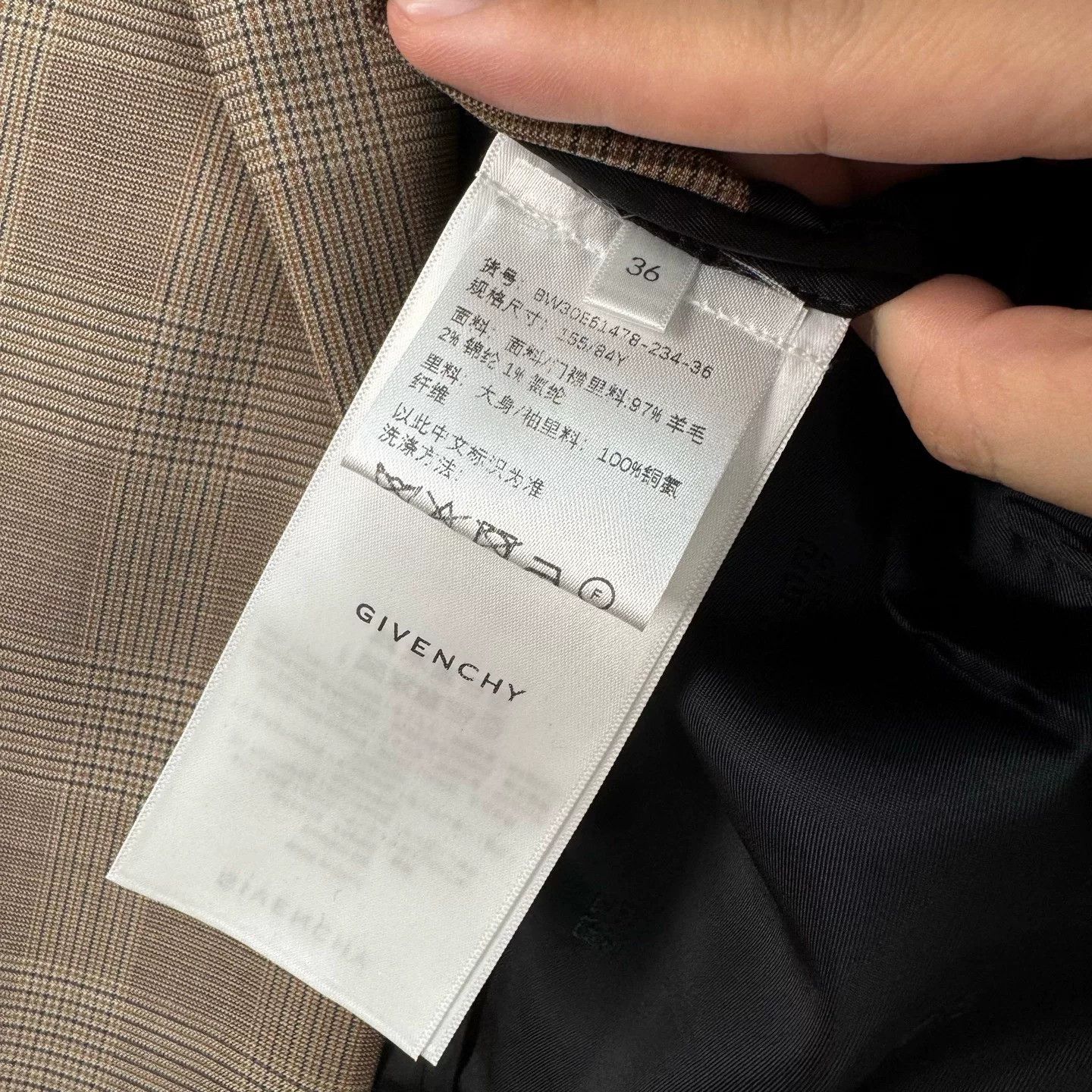 Givenchy Givenchy Plaid Padlock Blazer Size 36 Size XS / US 0-2 / IT 36-38 - 7 Thumbnail
