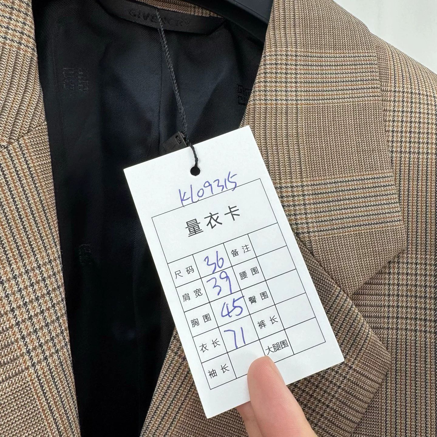Givenchy Givenchy Plaid Padlock Blazer Size 36 Size XS / US 0-2 / IT 36-38 - 8 Thumbnail