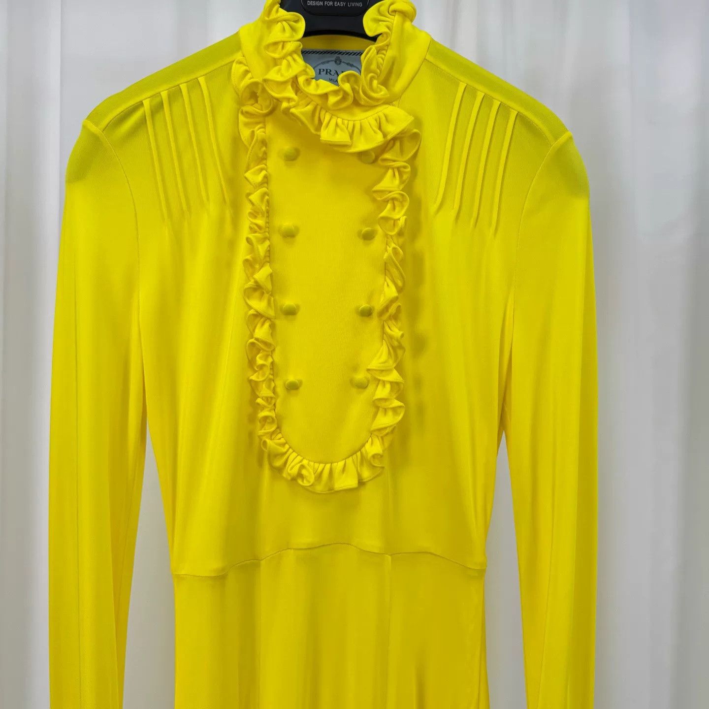 Prada Prada Ruffled Maxi Dress Size 38 Size XS / US 0-2 / IT 36-38 - 4 Thumbnail