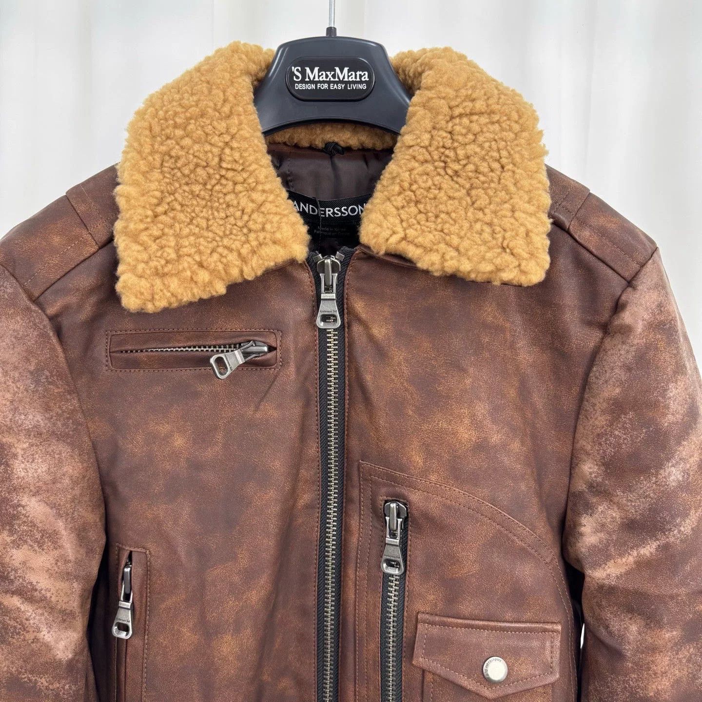 Andersson Bell Andersson Bell Distressed Leather Jacket Size S Size US S / EU 44-46 / 1 - 4 Thumbnail