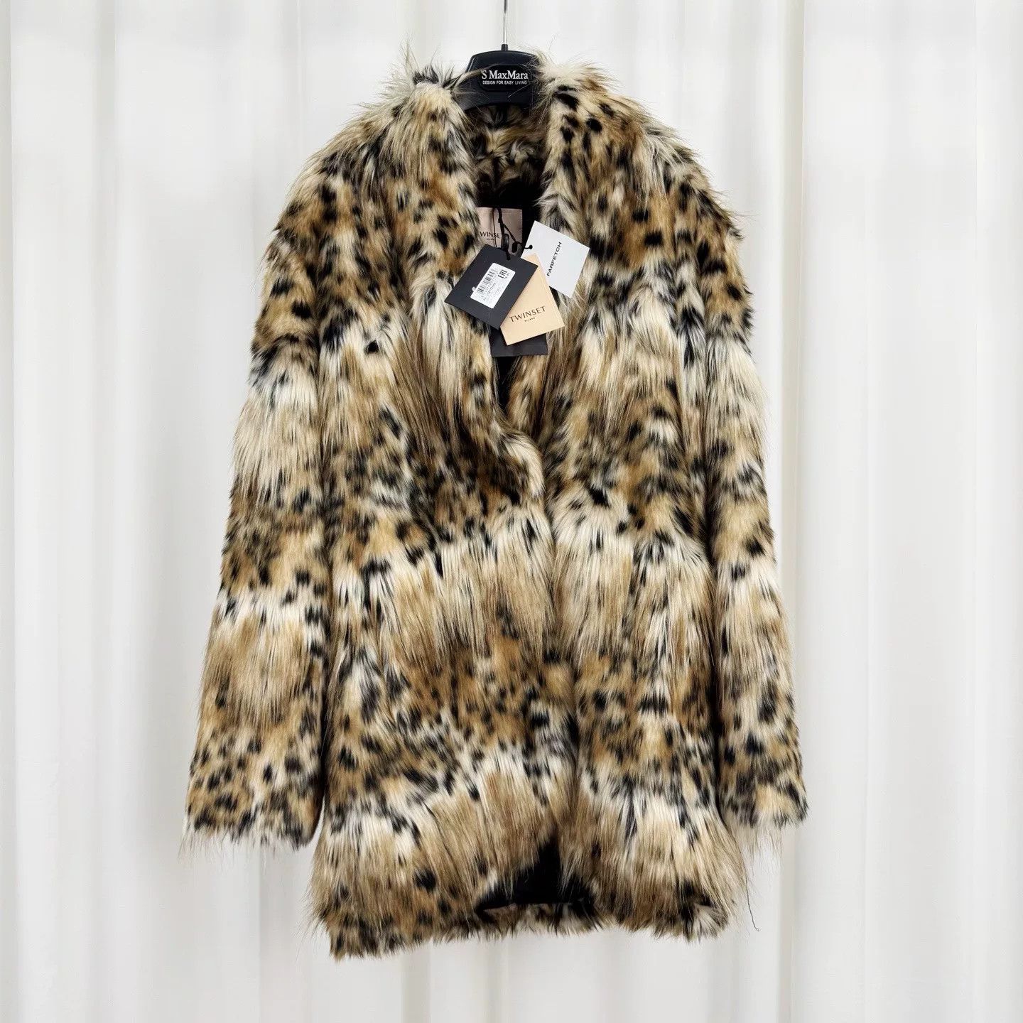 TWINSET Twinset Leopard Faux Fur Coat Size 42 Size M / US 6-8 / IT 42-44 - 2 Thumbnail