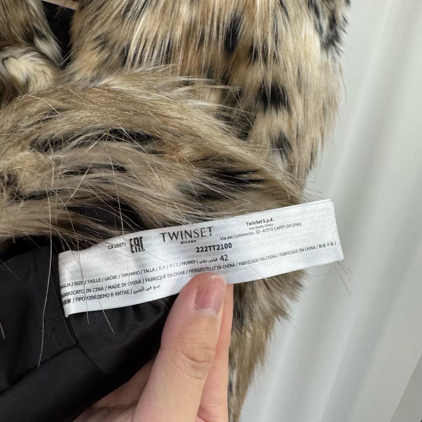 TWINSET Twinset Leopard Faux Fur Coat Size 42 Size M / US 6-8 / IT 42-44 - 7 Thumbnail