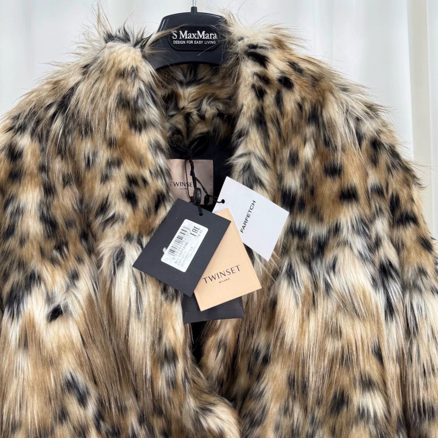 TWINSET Twinset Leopard Faux Fur Coat Size 42 Size M / US 6-8 / IT 42-44 - 4 Thumbnail
