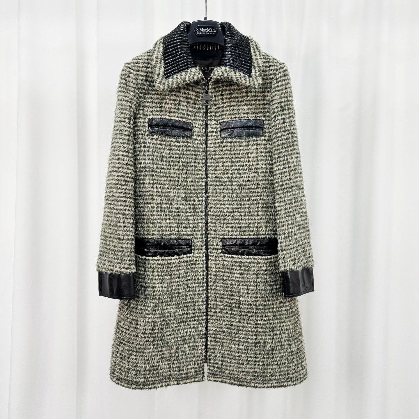 Louis Vuitton Louis Vuitton Wool Leather Coat Size 34 Size XS / US 0-2 / IT 36-38 - 2 Thumbnail