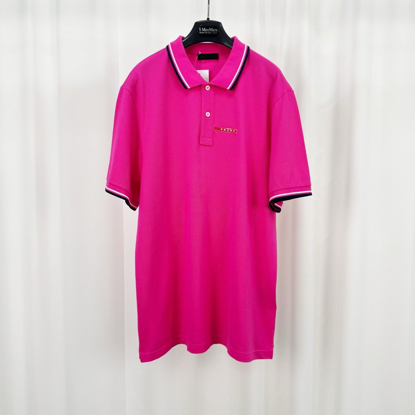Prada Prada Logo Polo Shirt Size 3XL Size US XXL / EU 58 / 5 - 2 Thumbnail
