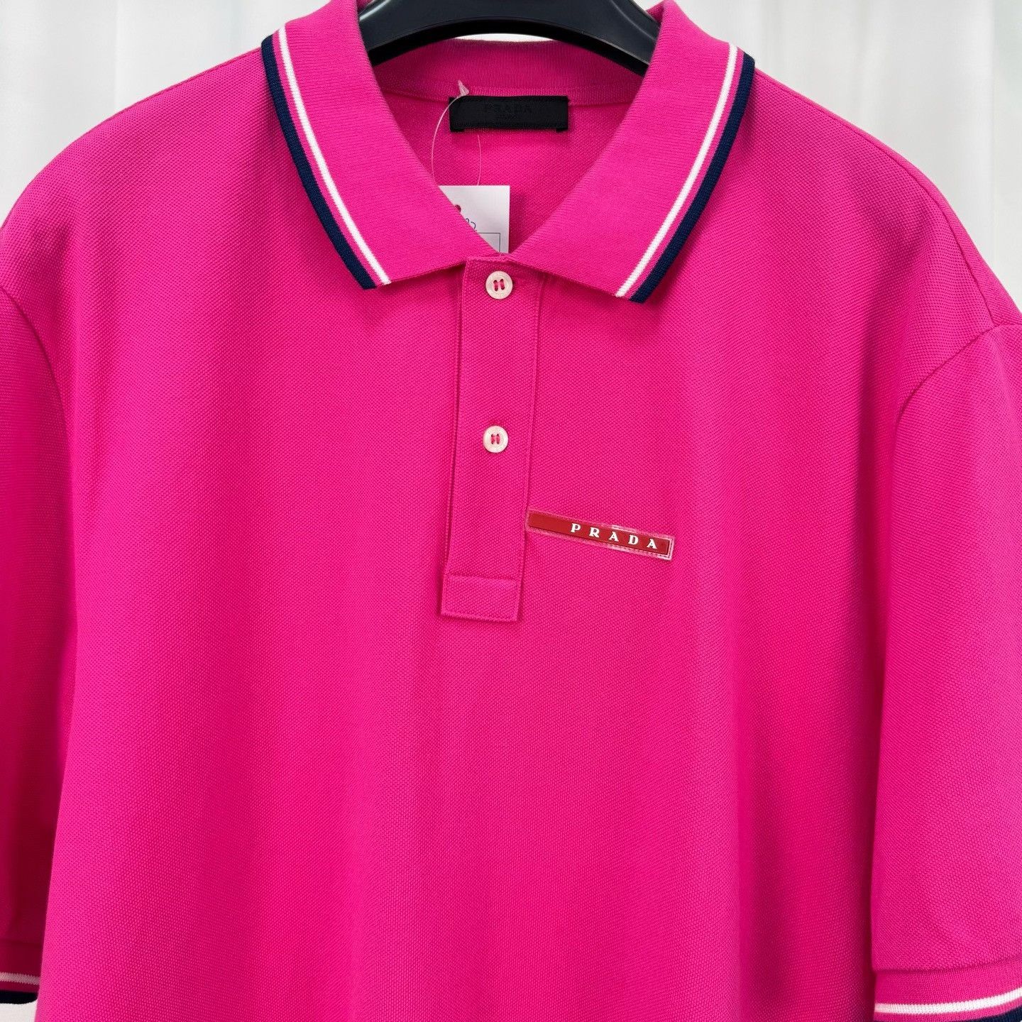 Prada Prada Logo Polo Shirt Size 3XL Size US XXL / EU 58 / 5 - 4 Thumbnail
