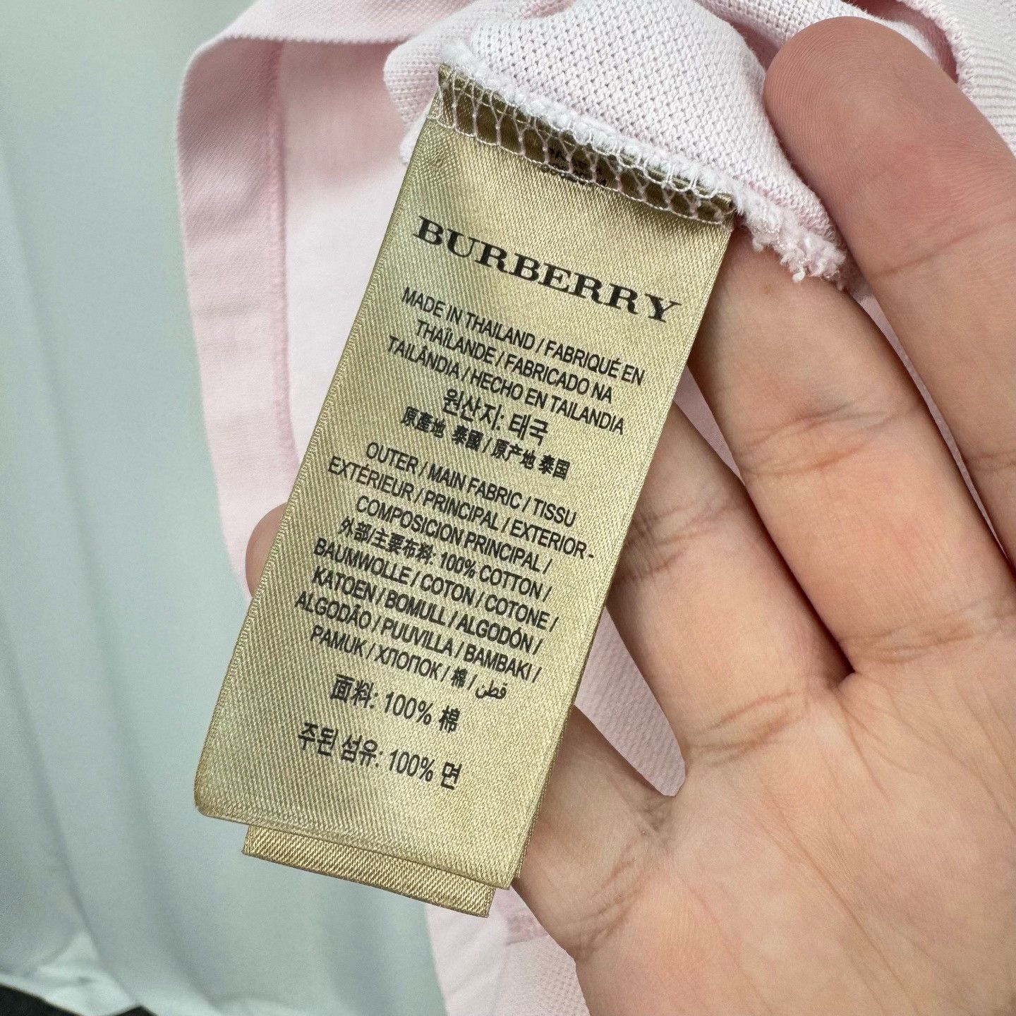 Burberry Burberry Pink Equestrian Knight Polo Shirt Size L Size US L / EU 52-54 / 3 - 7 Thumbnail
