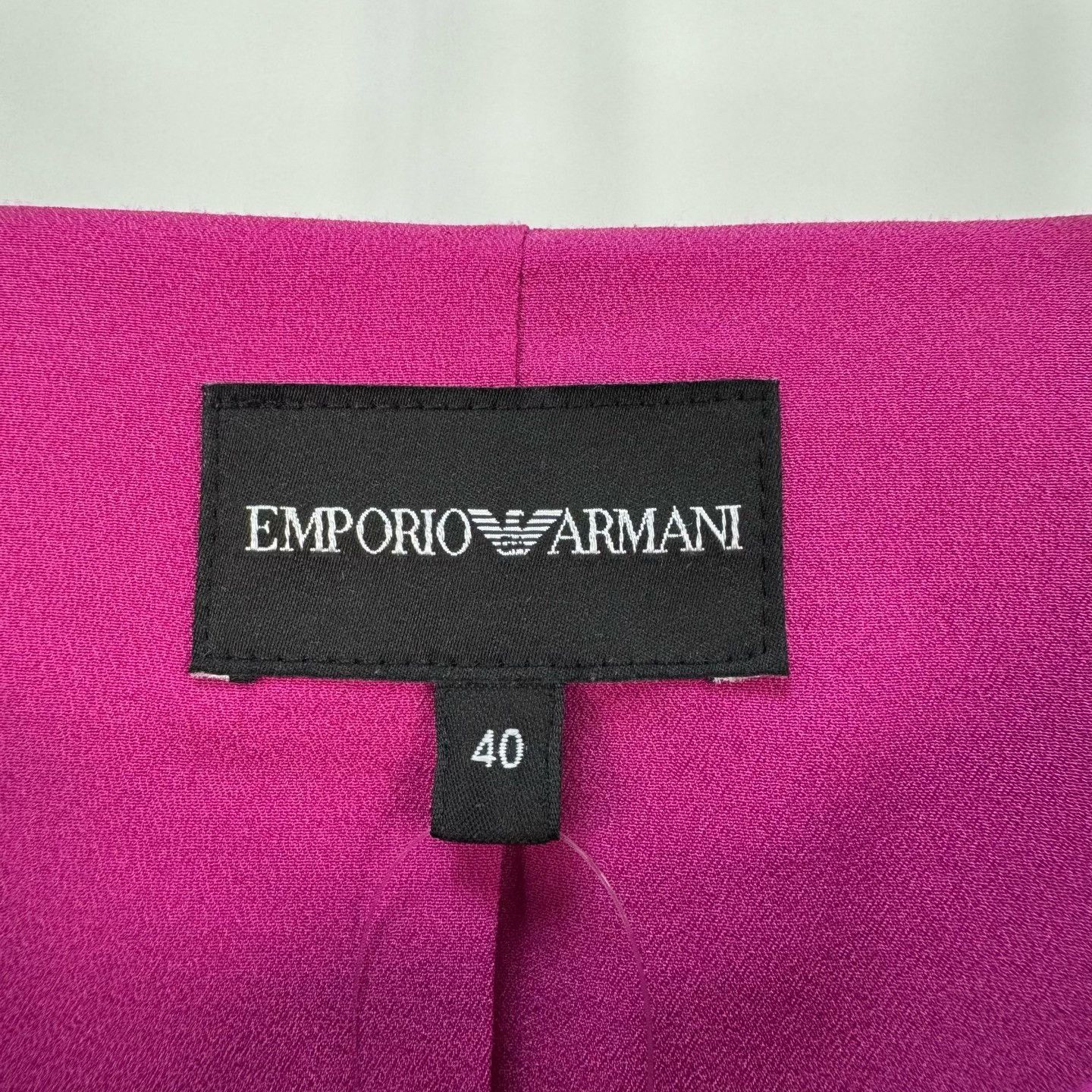 Emporio Armani Emporio Armani Pink Zip-Up Jacket Size IT 40 Size S / US 4 / IT 40 - 6 Thumbnail