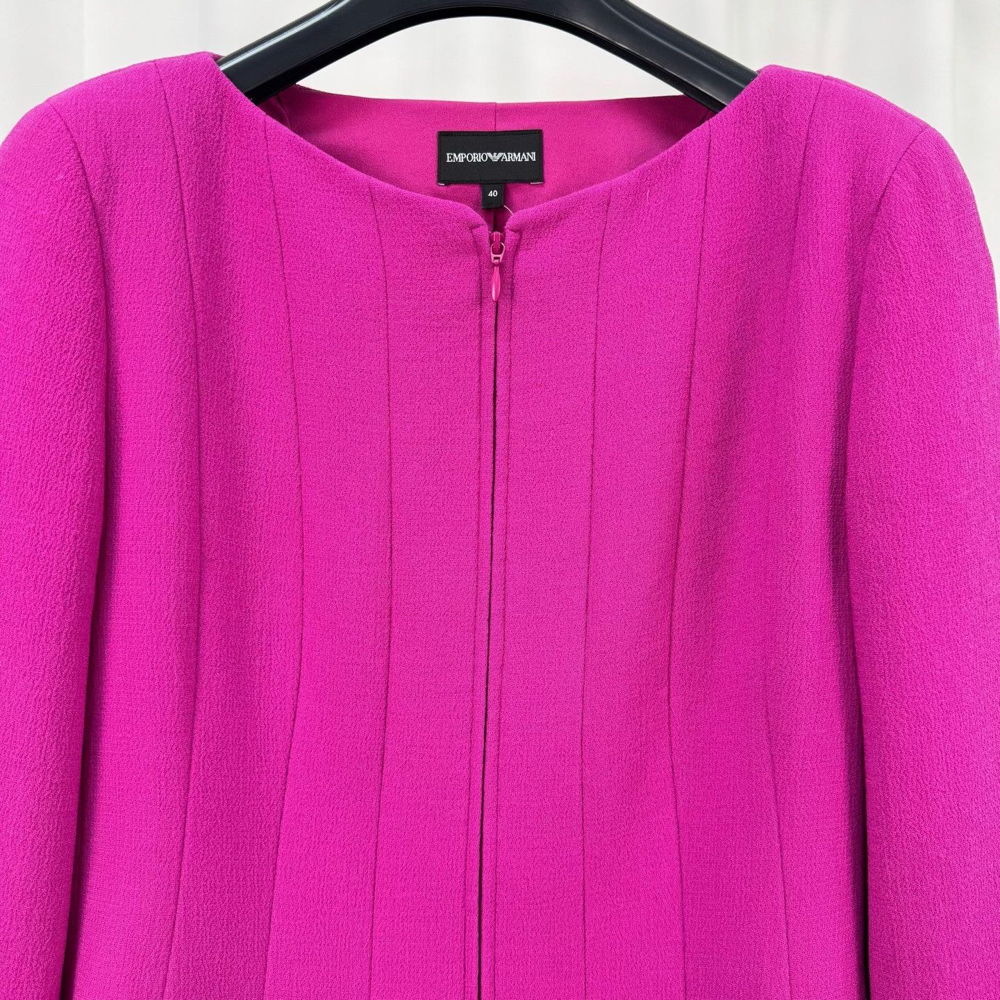 Emporio Armani Emporio Armani Pink Zip-Up Jacket Size IT 40 Size S / US 4 / IT 40 - 4 Thumbnail