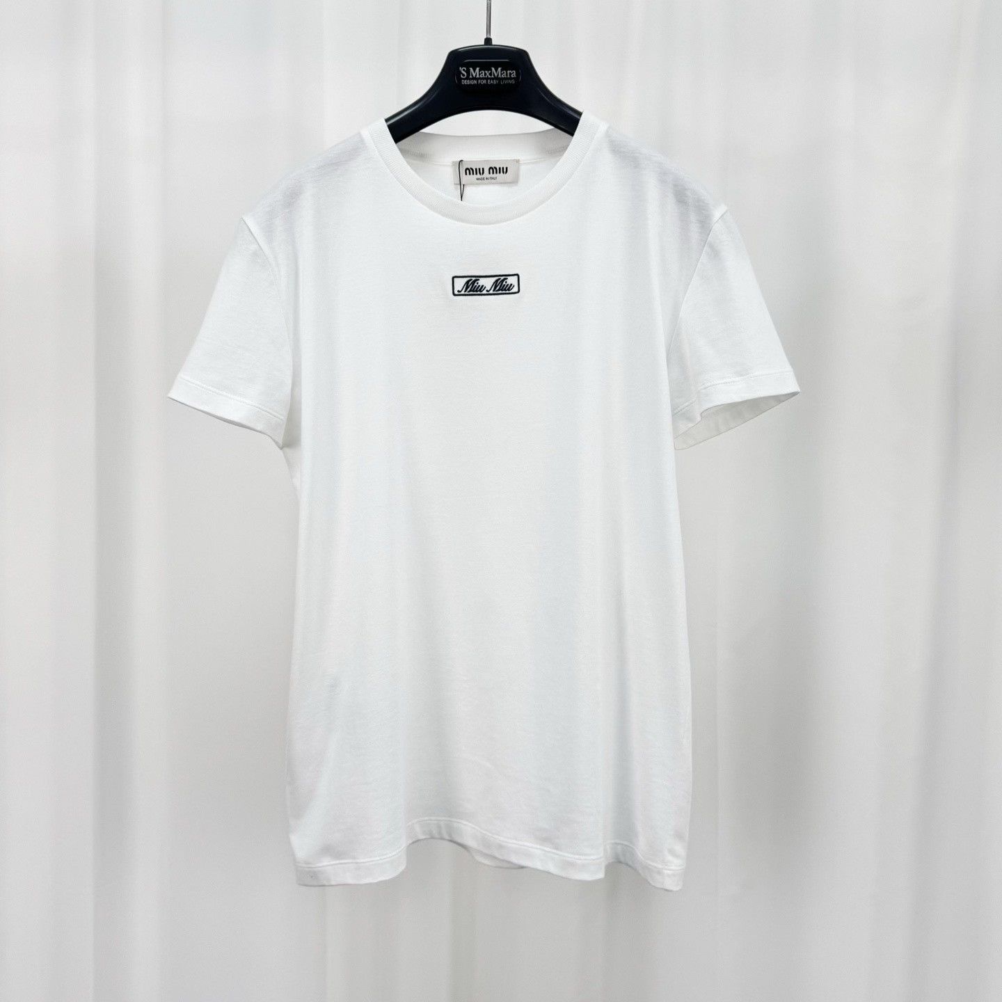 Miu Miu Miu Miu Logo Embroidery T-Shirt Size S Size S / US 4 / IT 40 - 2 Thumbnail