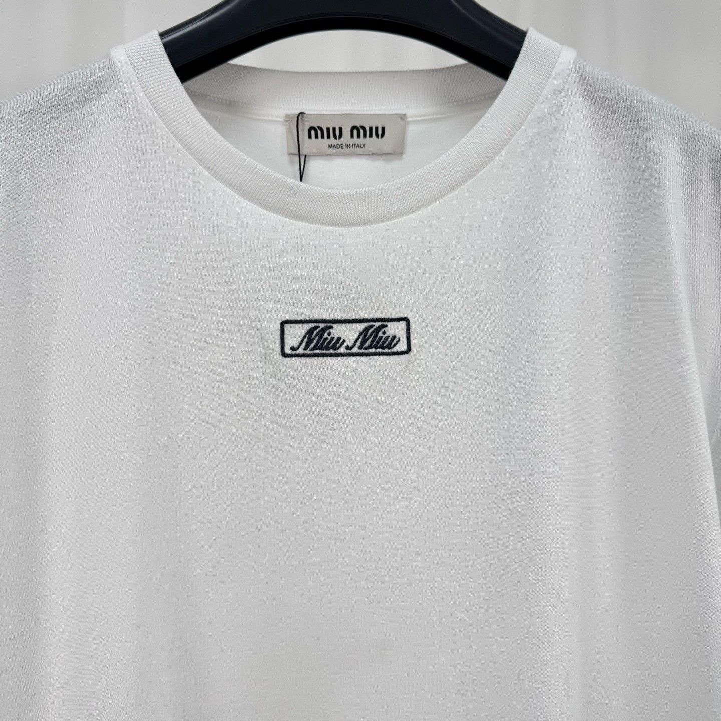 Miu Miu Miu Miu Logo Embroidery T-Shirt Size S Size S / US 4 / IT 40 - 4 Thumbnail