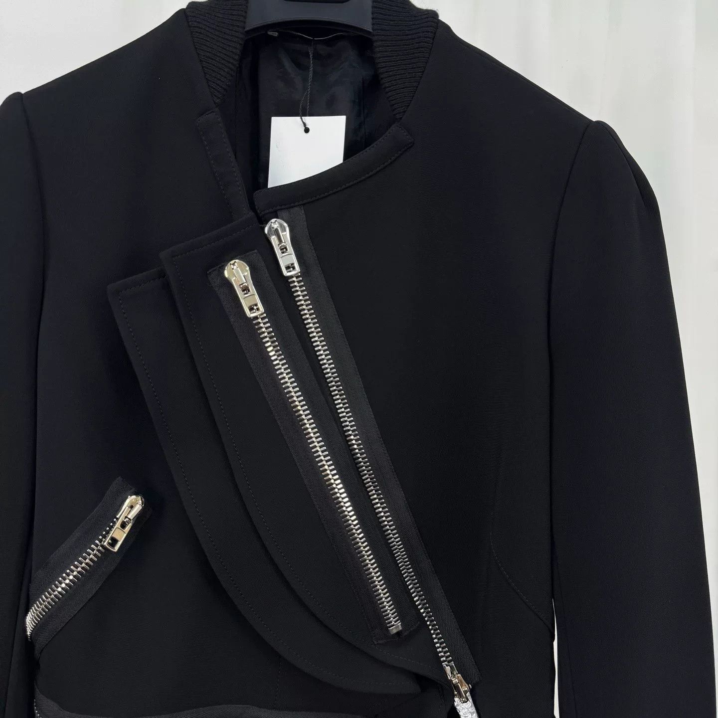 Givenchy Givenchy Asymmetric Zip Jacket Size 40 Size S / US 4 / IT 40 - 4 Thumbnail