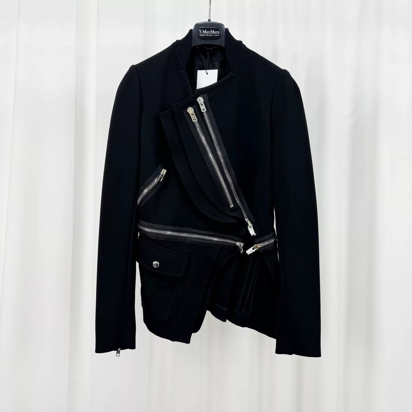 Givenchy Givenchy Asymmetric Zip Jacket Size 40 Size S / US 4 / IT 40 - 2 Thumbnail