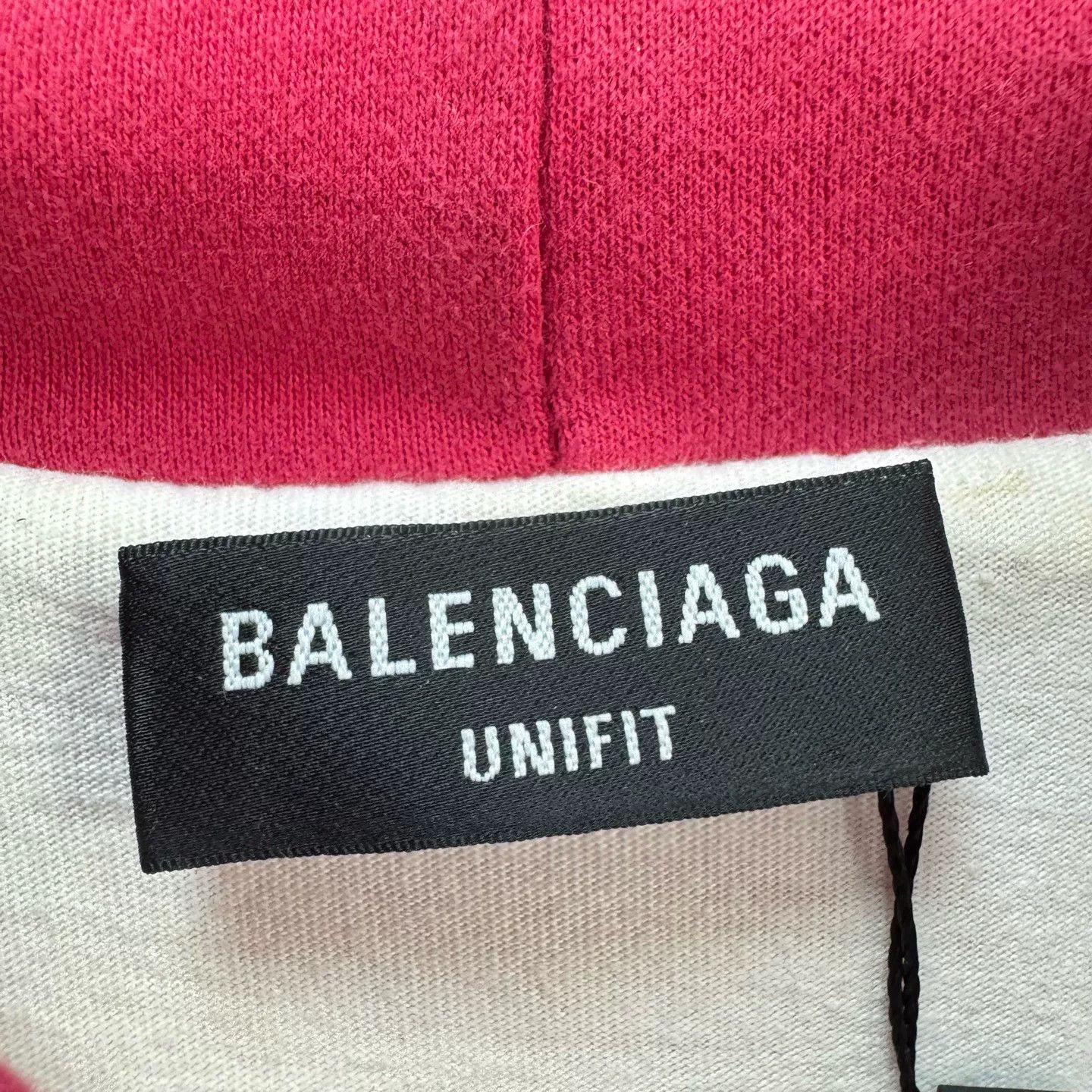 Balenciaga Balenciaga Distressed Logo Hoodie Red Size XS Size US XS / EU 42 / 0 - 6 Thumbnail