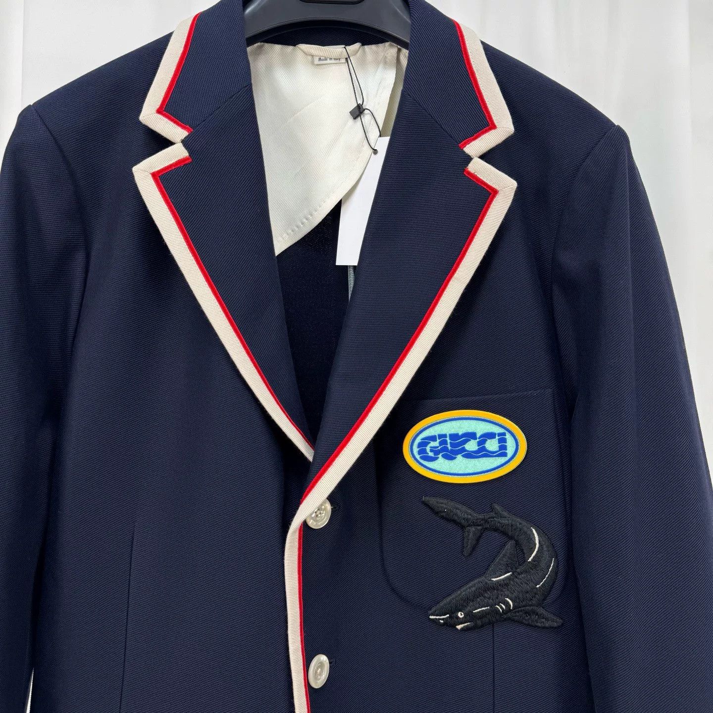 Gucci Gucci Shark Patch Preppy Blazer Size 38R Size 38R - 4 Thumbnail
