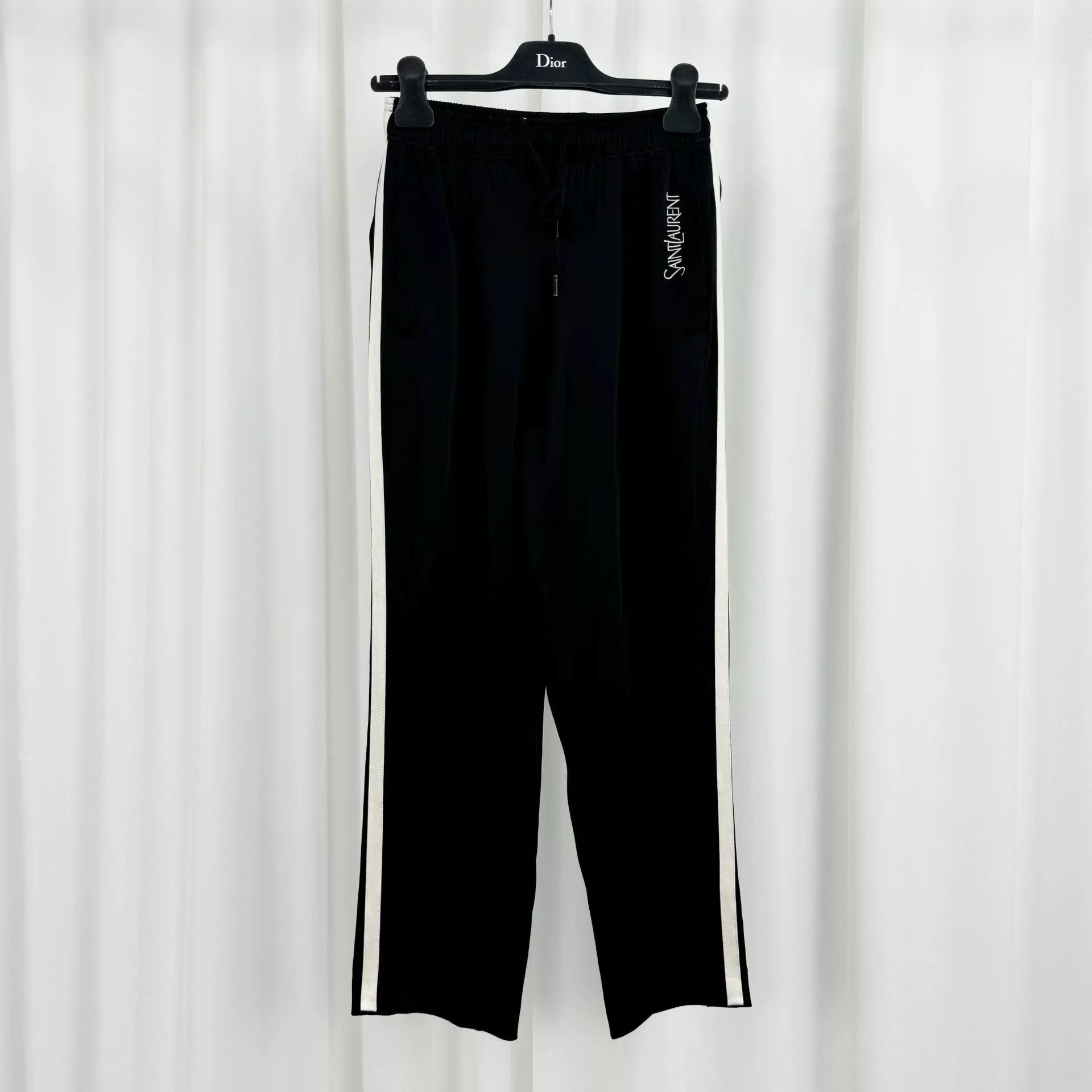 Saint Laurent Paris Saint Laurent Logo Stripe Joggers F36 Size 26" / US 2 / IT 38 - 2 Thumbnail