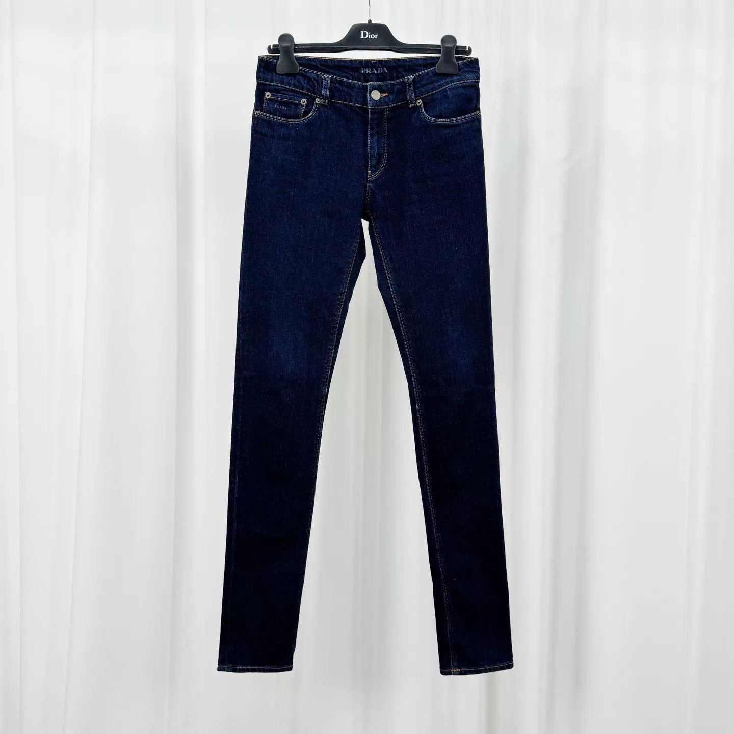 Prada Prada Logo Patch Contour Fit Jeans Size 27 Size 27" / US 4 / IT 40 - 2 Thumbnail