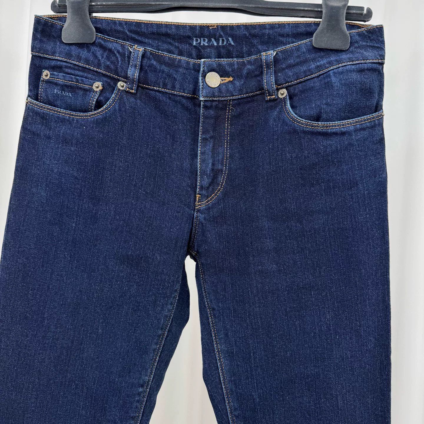 Prada Prada Logo Patch Contour Fit Jeans Size 27 Size 27" / US 4 / IT 40 - 4 Thumbnail