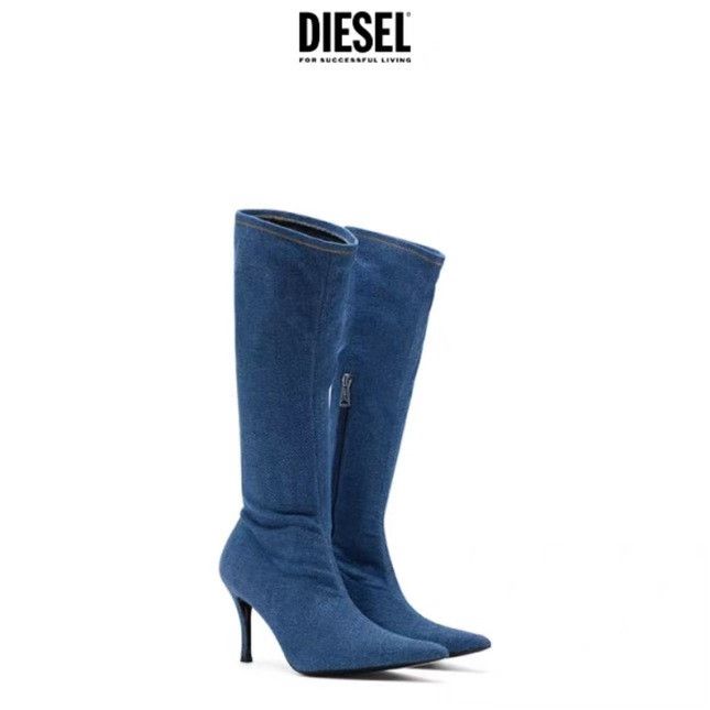 Diesel Diesel Denim Stiletto Boots Size 37 Size US 7 / IT 37 - 8 Thumbnail