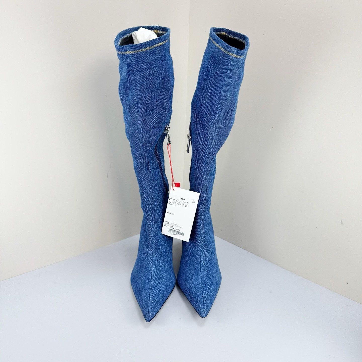 Diesel Diesel Denim Stiletto Boots Size 37 Size US 7 / IT 37 - 2 Thumbnail