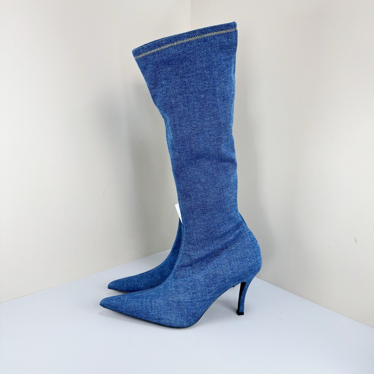 Diesel Diesel Denim Stiletto Boots Size 37 Size US 7 / IT 37 - 3 Thumbnail