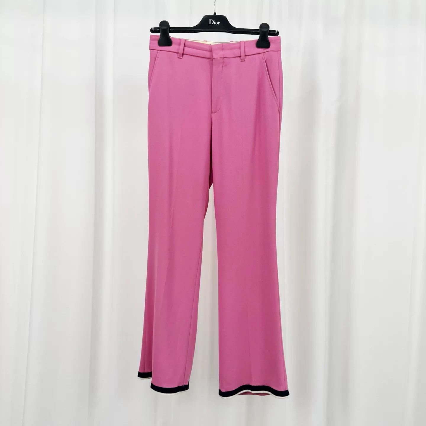 Gucci Gucci Pink Wool Trousers Size IT 38 Size 26" / US 2 / IT 38 - 2 Thumbnail