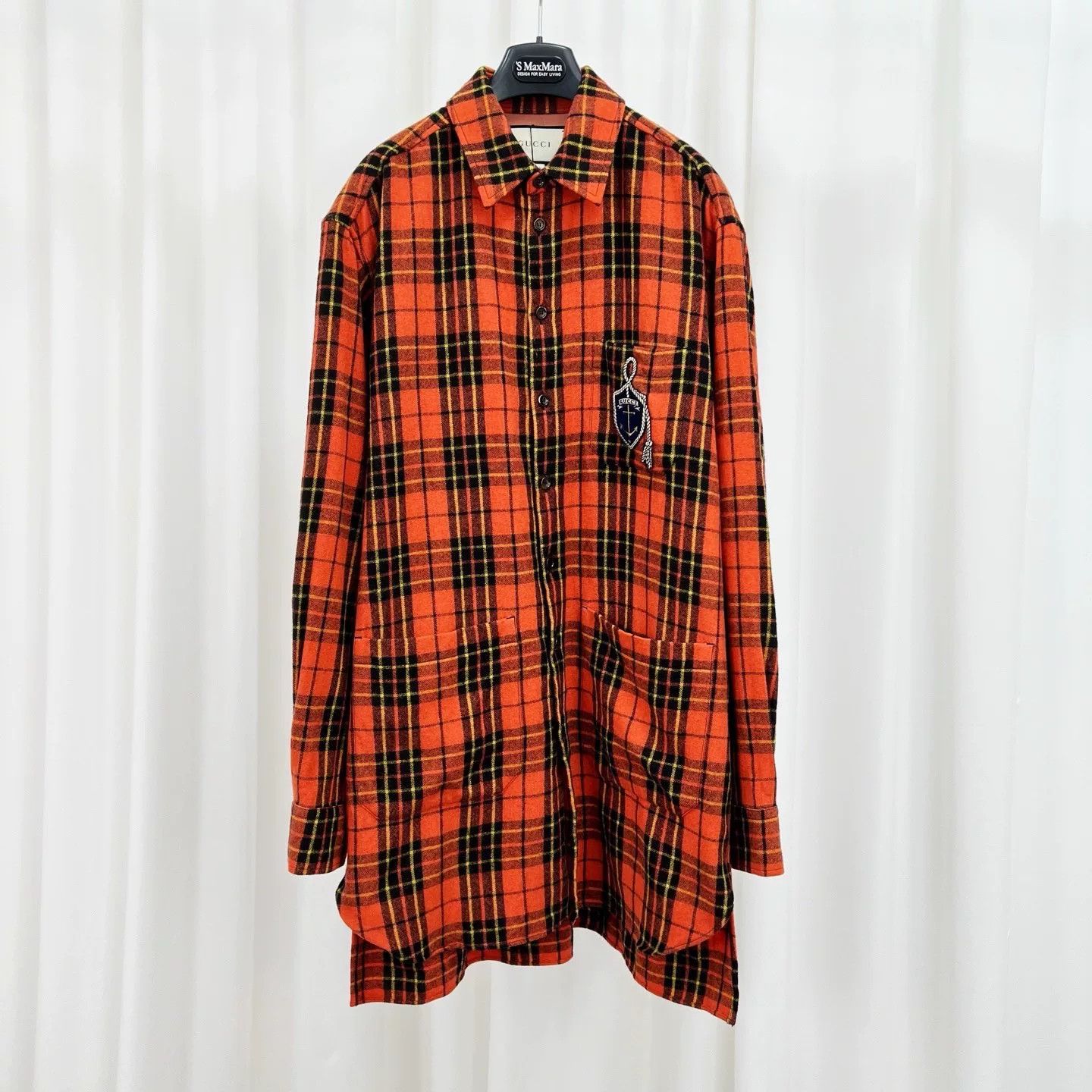 Gucci Gucci Plaid Anchor Logo Shirt US M Size US M / EU 48-50 / 2 - 2 Thumbnail