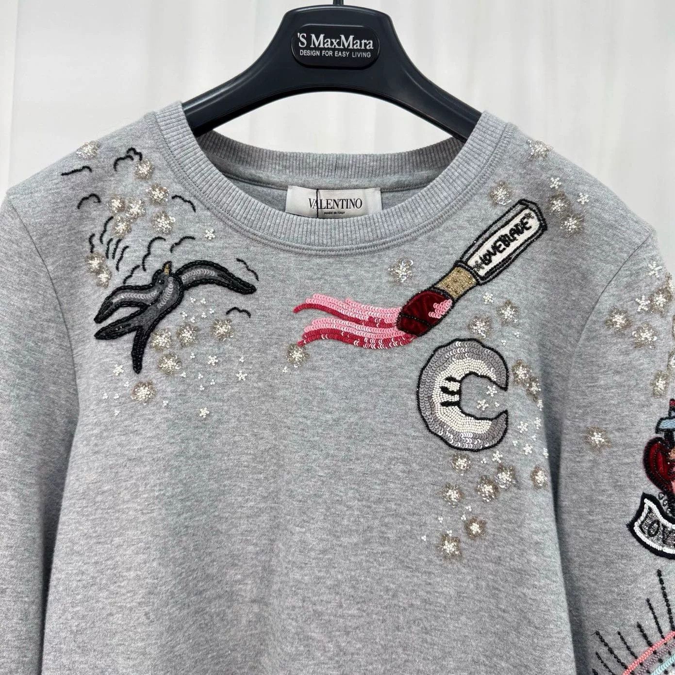 Valentino Valentino Sequin Embroidered Sweatshirt Size S Size S / US 4 / IT 40 - 4 Thumbnail