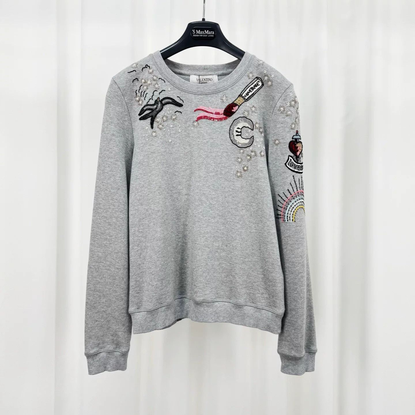 Valentino Valentino Sequin Embroidered Sweatshirt Size S Size S / US 4 / IT 40 - 2 Thumbnail