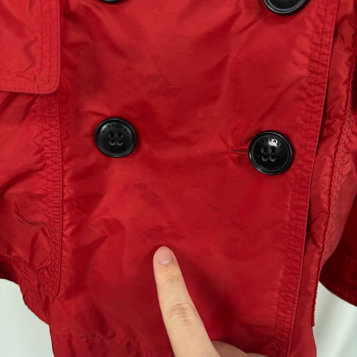 Burberry Burberry Red Double Breasted Jacket UK 8 Size S / US 4 / IT 40 - 6 Thumbnail