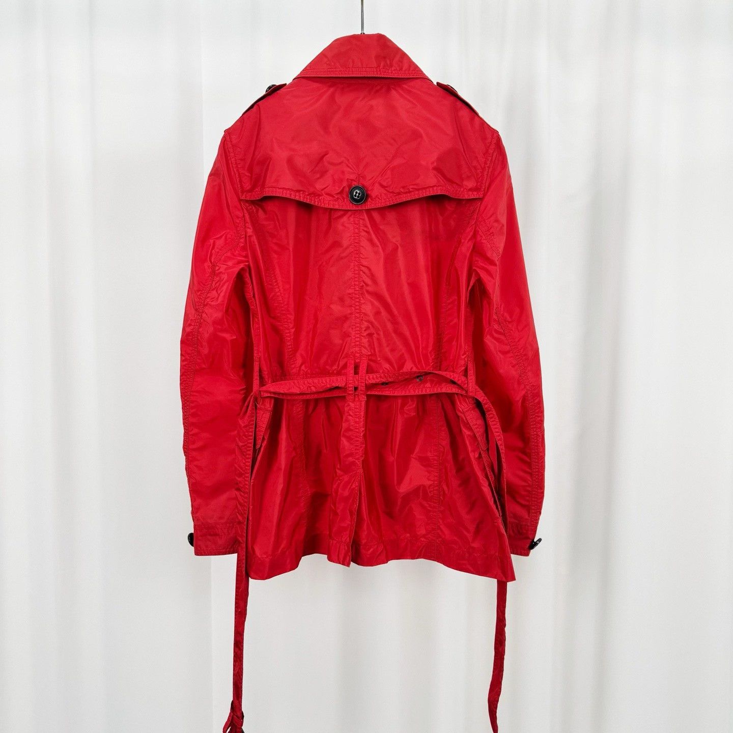 Burberry Burberry Red Double Breasted Jacket UK 8 Size S / US 4 / IT 40 - 3 Thumbnail