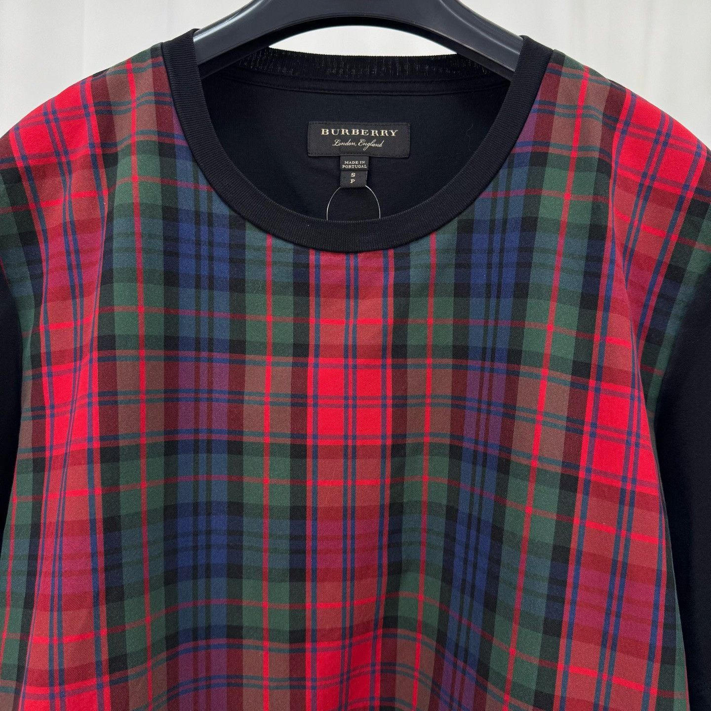 Burberry Burberry Plaid Panel T-Shirt Size S Size US S / EU 44-46 / 1 - 4 Thumbnail