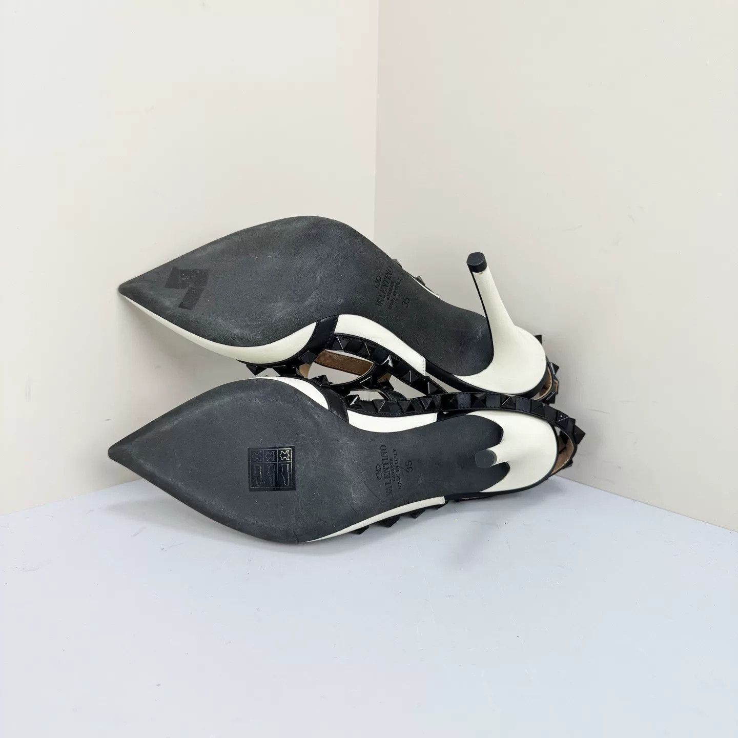 Valentino Valentino Two-Tone Rockstud Heels Size 35 Size US 5 / IT 35 - 6 Thumbnail