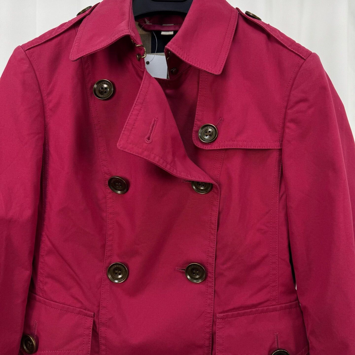 Burberry Burberry Brit Cotton Trench Jacket UK 4 Size XS / US 0-2 / IT 36-38 - 4 Thumbnail