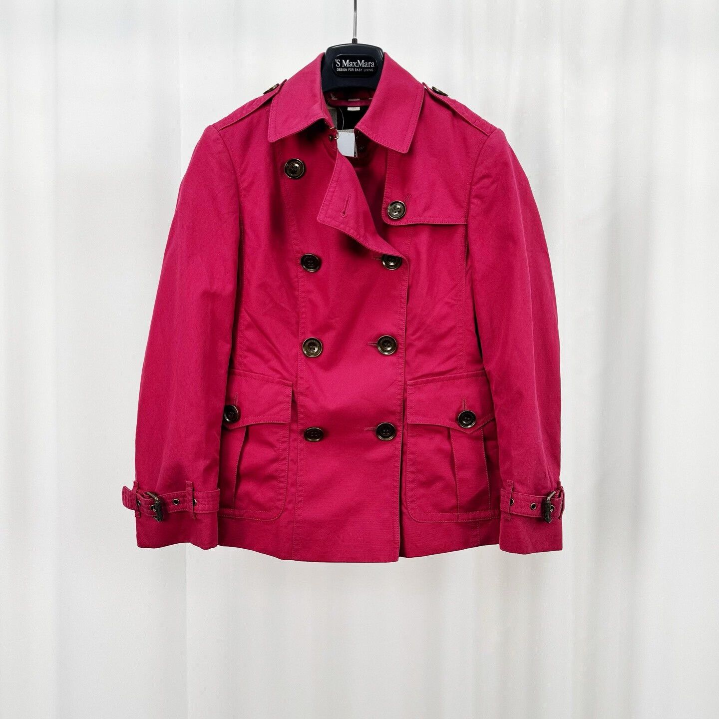 Burberry Burberry Brit Cotton Trench Jacket UK 4 Size XS / US 0-2 / IT 36-38 - 2 Thumbnail