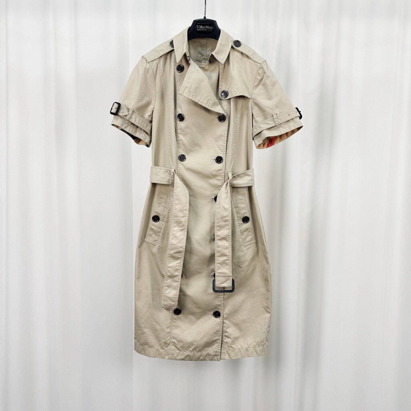 Burberry Burberry Beige Short Sleeve Trench Coat Size UK 10 Size M / US 6-8 / IT 42-44 - 2 Thumbnail