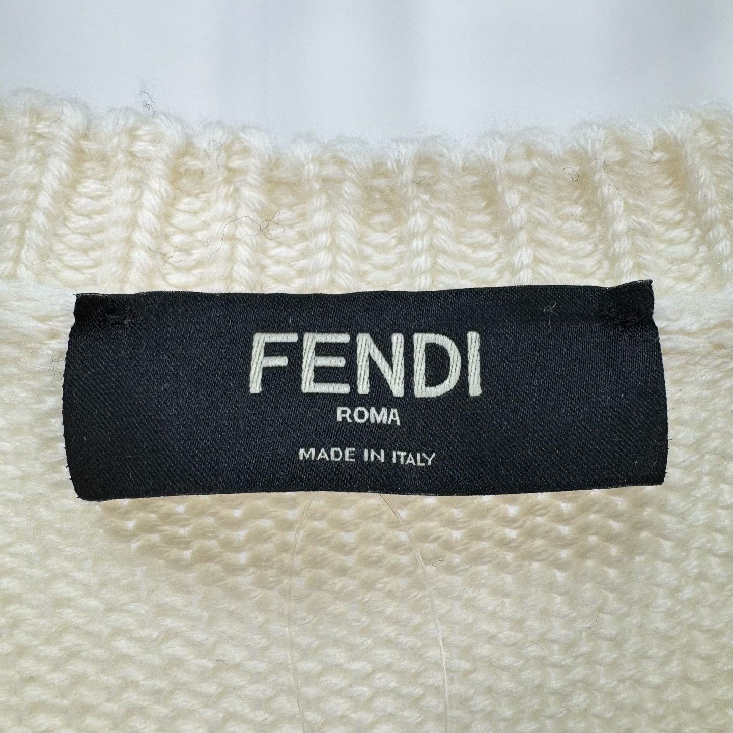 Fendi Fendi Embroidered Logo Wool Sweater Size XL Size US XL / EU 56 / 4 - 6 Thumbnail