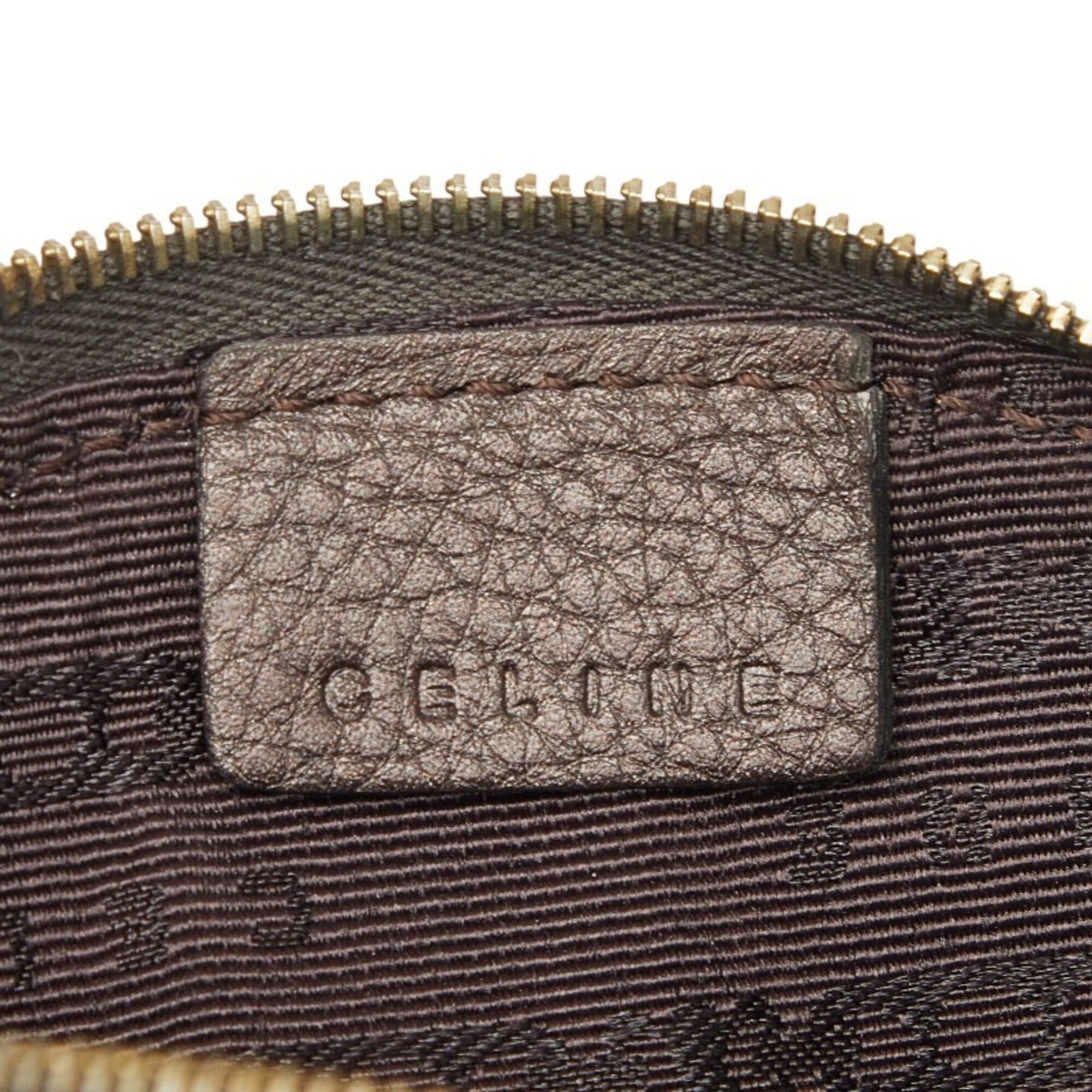 Celine Celine wallet/coin case, brown leather, women's. Size ONE SIZE - 7 Thumbnail