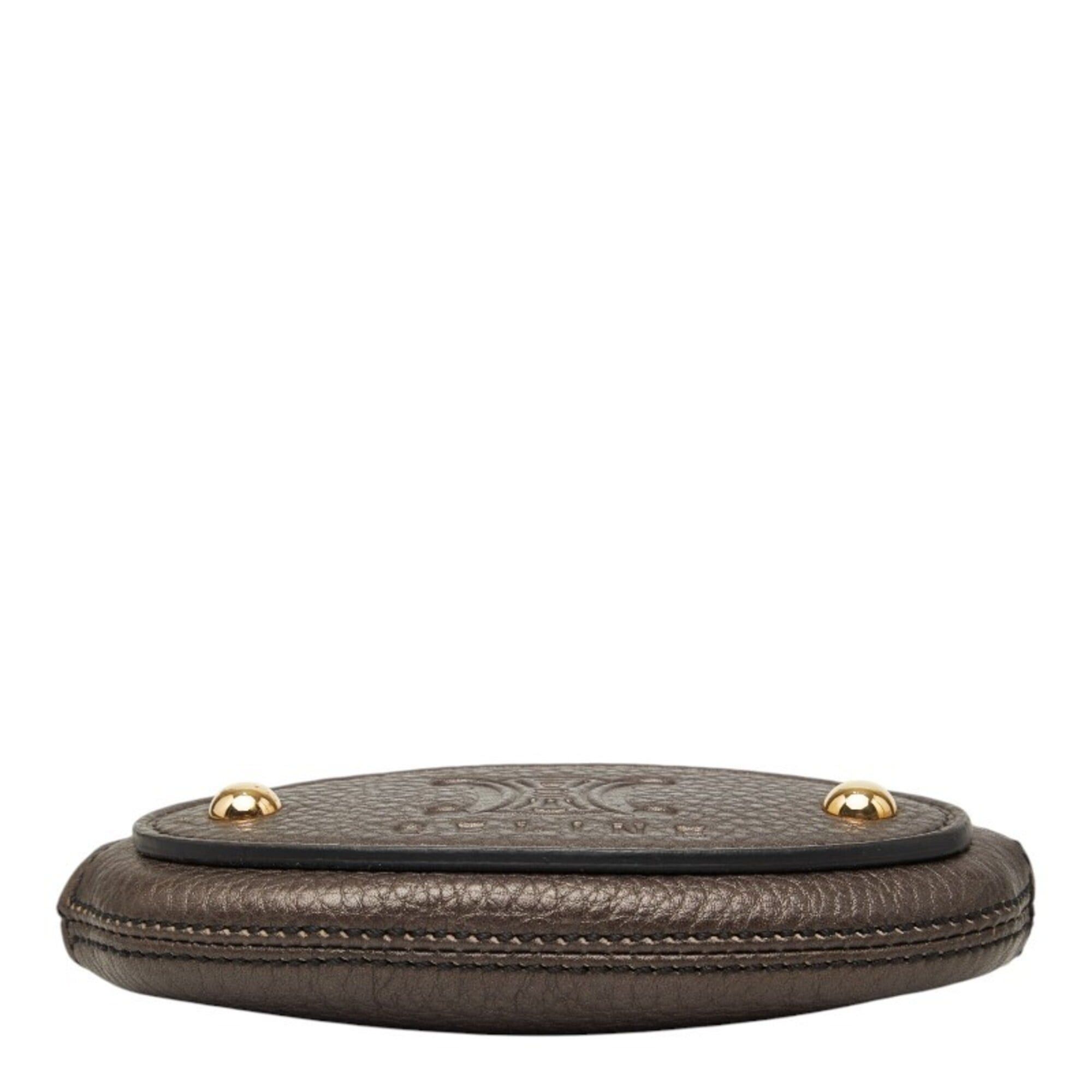 Celine Celine wallet/coin case, brown leather, women's. Size ONE SIZE - 3 Thumbnail