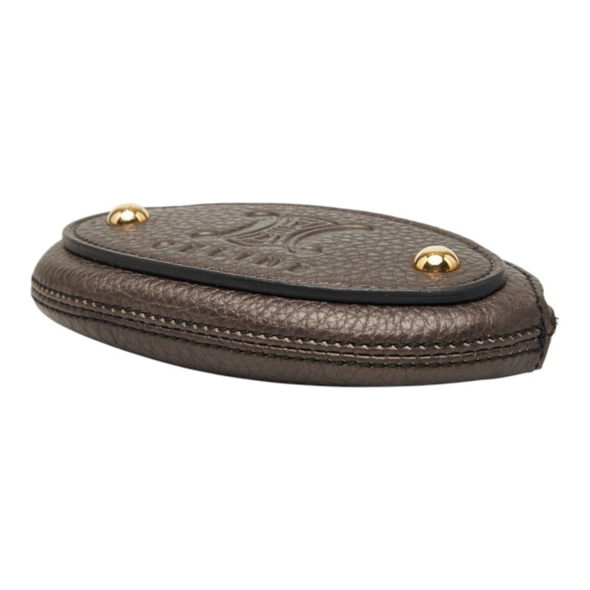 Celine Celine wallet/coin case, brown leather, women's. Size ONE SIZE - 4 Thumbnail