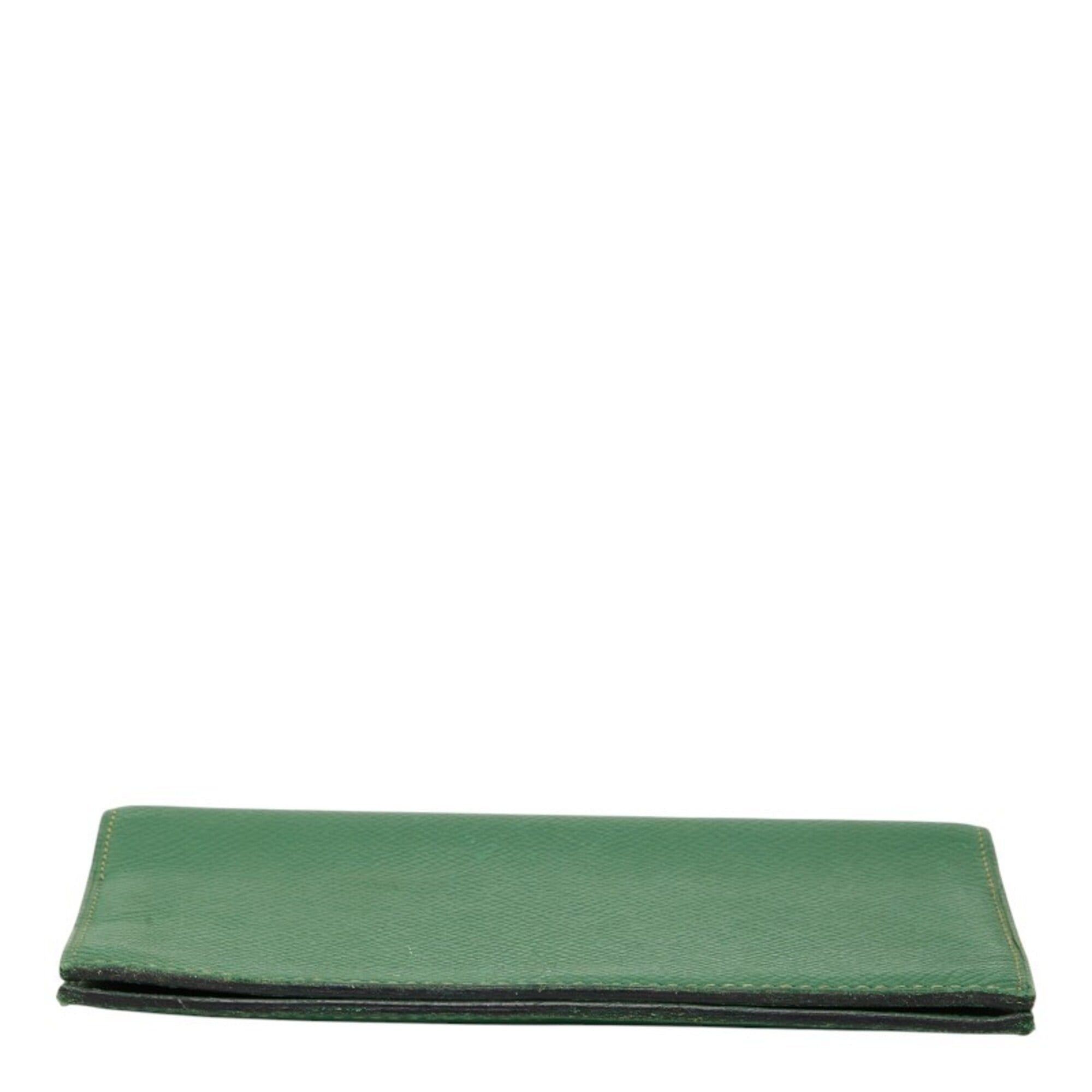 Hermes Hermes Agenda GM Notebook Cover, Green Leather, Women's Size ONE SIZE - 3 Thumbnail