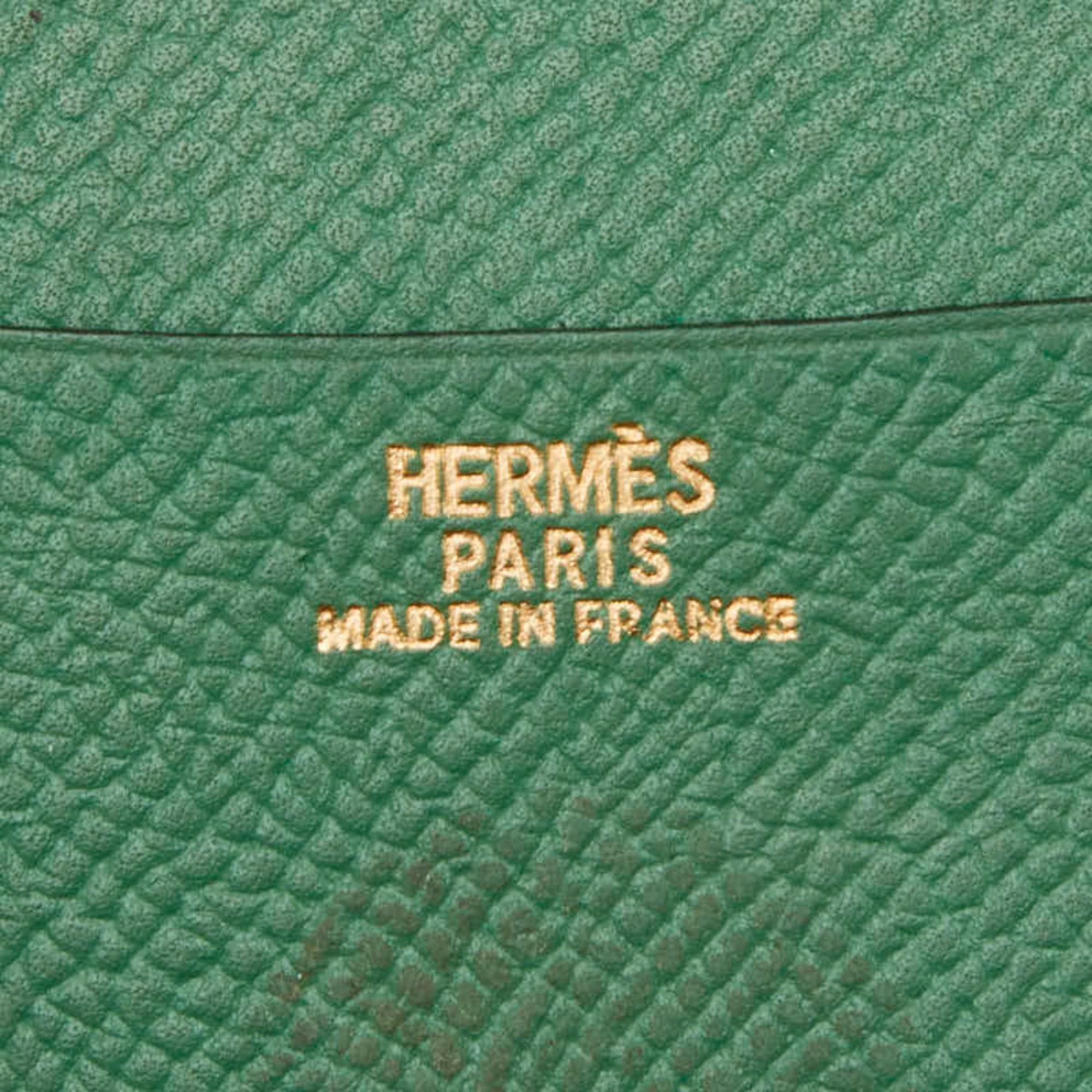 Hermes Hermes Agenda GM Notebook Cover, Green Leather, Women's Size ONE SIZE - 7 Thumbnail