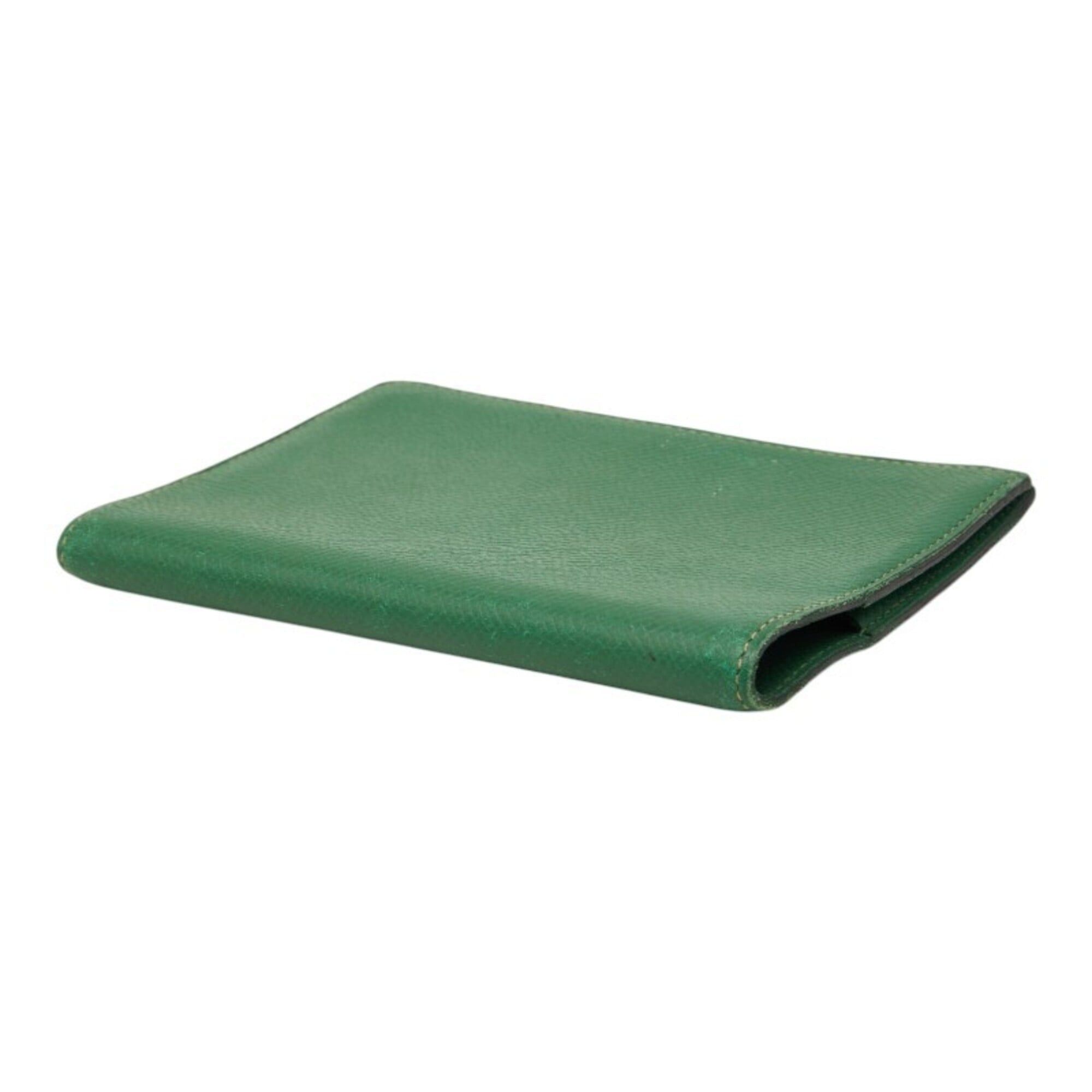 Hermes Hermes Agenda GM Notebook Cover, Green Leather, Women's Size ONE SIZE - 5 Thumbnail