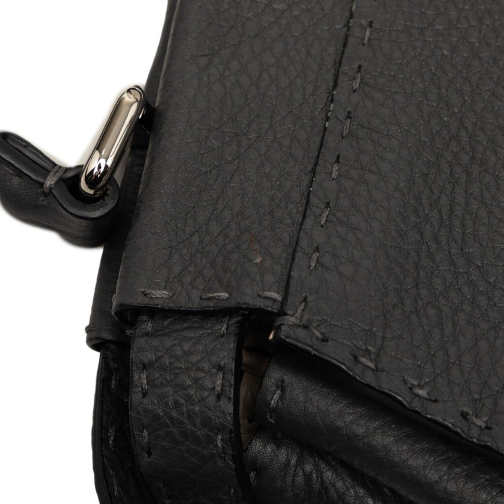Fendi Fendi Selleria Peekaboo Medium Handbag 8BN226 Gray Leather Women's FENDI Size ONE SIZE - 4 Thumbnail