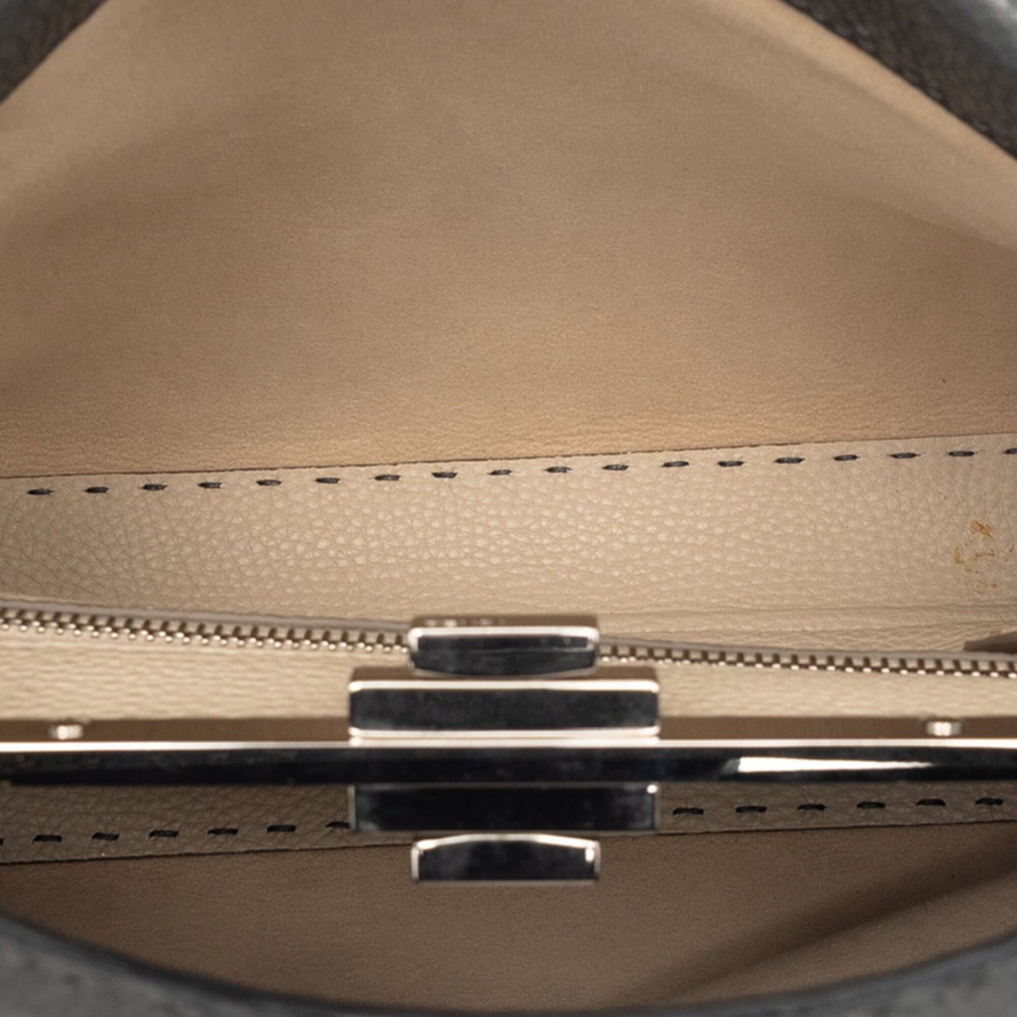 Fendi Fendi Selleria Peekaboo Medium Handbag 8BN226 Gray Leather Women's FENDI Size ONE SIZE - 5 Thumbnail
