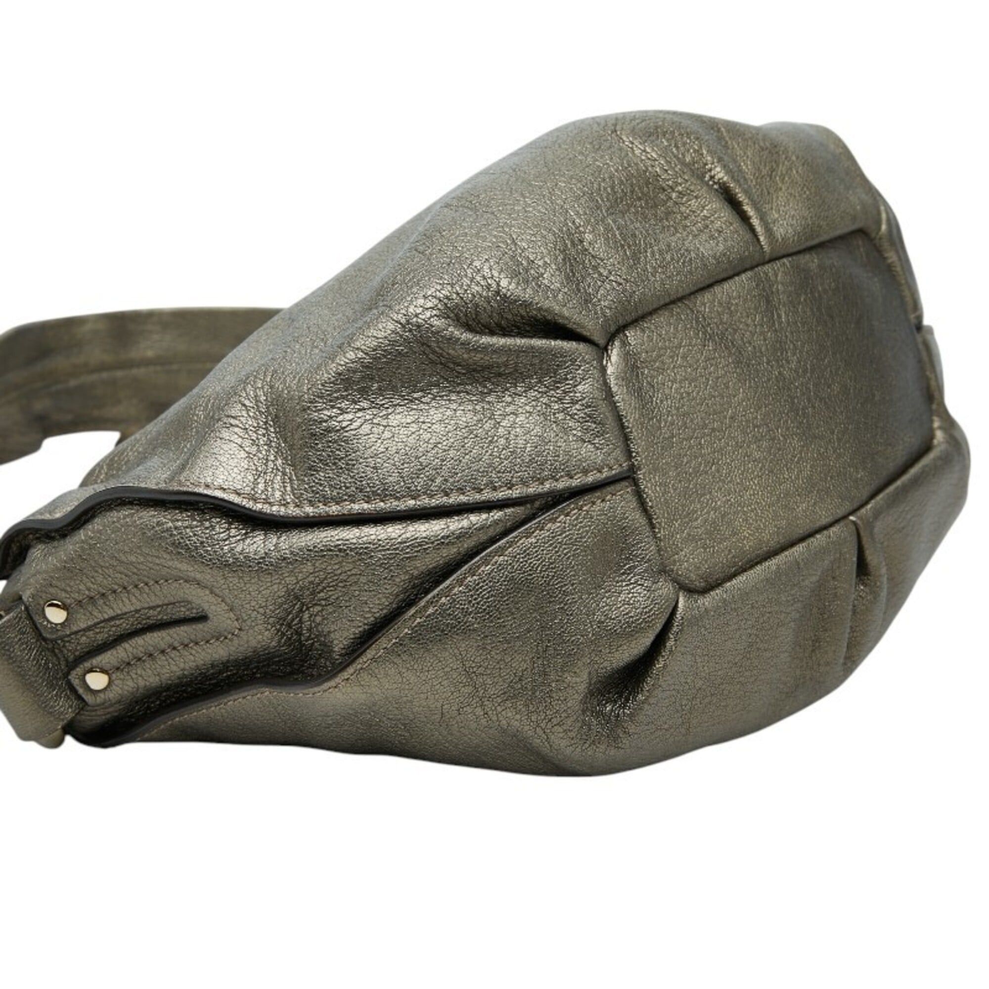 Celine Celine Bittersweet One-Shoulder Bag, Metallic Bronze Leather, Women's CELINE Size ONE SIZE - 5 Thumbnail