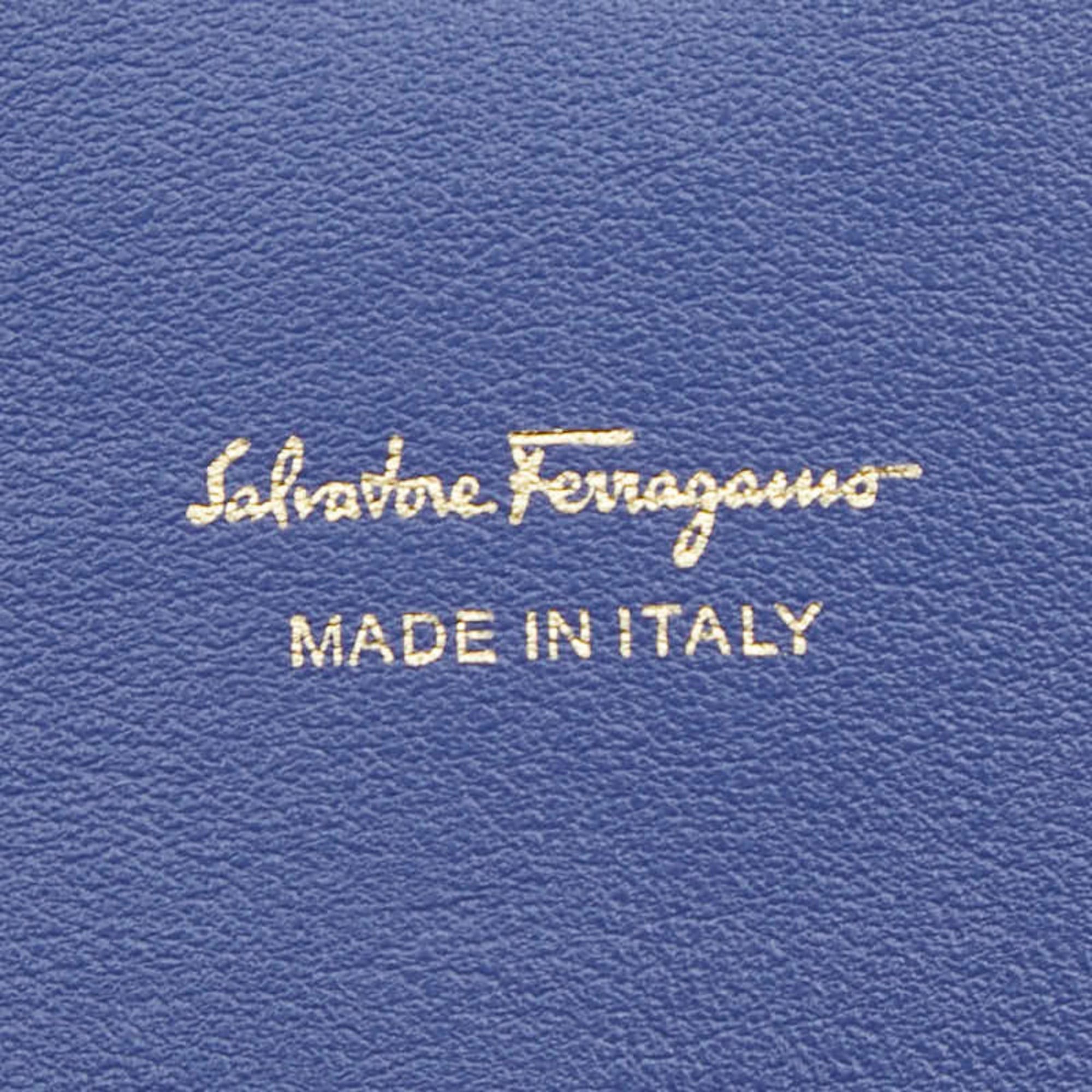 Salvatore Ferragamo Salvatore Ferragamo Long Wallet KB-22C224 Light Blue Leather Women's Size ONE SIZE - 11 Thumbnail
